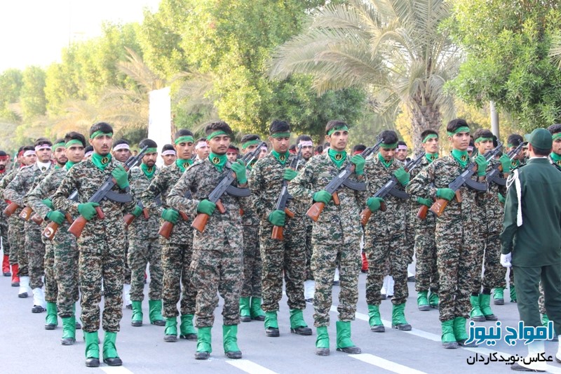 گزارش تصویری رژه نیروهای مسلح شهرستان کنگان