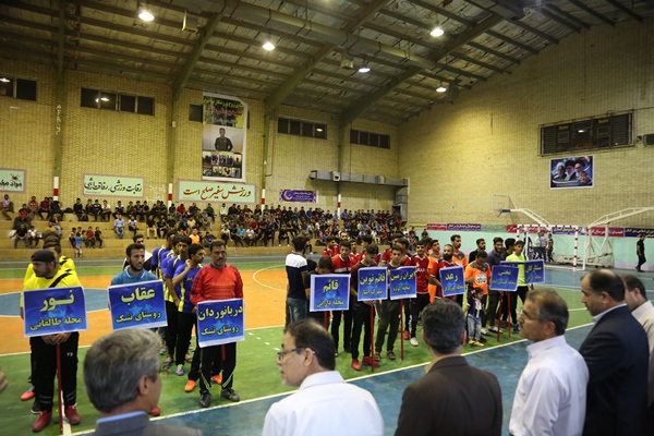 گزارش تصویری مراسم افتتاحیه مسابقات فوتسال جام رمضان شهرستان کنگان